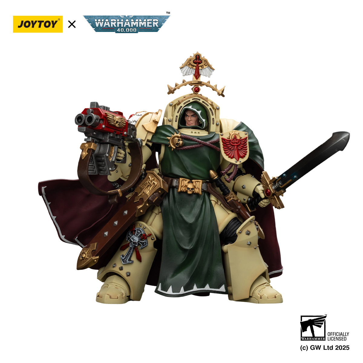 [IN STOCK] JOYTOY Warhammer 40K 1/18 Action Figures Dark Angels Belial Grand Master of The Deathwing With the Sword of Silence and Storm Bolter