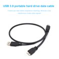 thumbnail image 4 of Visland 60CM Mobile Hard Drive Cable USB3.0 A Male to Micro B 5 Gbps Y Shape Dual Power High Speed Portable External HDD Convector Adapter Cord, 4 of 7