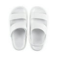 thumbnail image 2 of Spencer Slides Sandals Women Men Clouds Slippers Adjustable Strap House Shower Shoes Quick Drying Slippers Cushion Non Slip Soft Comfort, White, 2 of 11