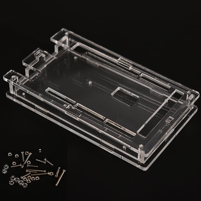New Box Enclosure Gloss Transparent Case for Arduino Mega2560 R3 