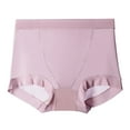 thumbnail image 3 of Scyoekwg Women's Underwear Comfort Hip Lifting Stretchy Solid Color High Waisted Underwear Hipster Panties Ladies Underpants Underpants(Pink,XL), 3 of 3