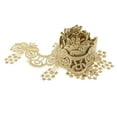 thumbnail image 4 of 1 Yarda Cinta de Costura de Encaje Floral Apliques de Borde de Ropas Suministro de Artesanía para Proyectos de Arte Oro Baoblaze Ajuste de la cinta de encaje, 4 of 6