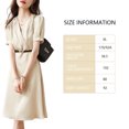 thumbnail image 2 of Vestido de verano para mujer con mangas cortas y largas, cuello en V, vestidos de manga corta para mujer, vestido infinito, vestido corto para mujer, vestidos de graduación para mujer, 2 of 5