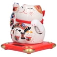 thumbnail image 1 of Table Ornament,Ceramic Wealth Welcoming Cat Fortune Cat Wealth Cat Superior Craftsmanship, 1 of 7