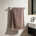 thumbnail image 6 of HOZADOIE Checkered Facial Cotton Towels 13X29In, Ultra Soft & Highly Absorbent Hand Towels for Bathroom, Soft Feel Fingertip Towels Quick Drying Towels, Coffee, 6 of 7