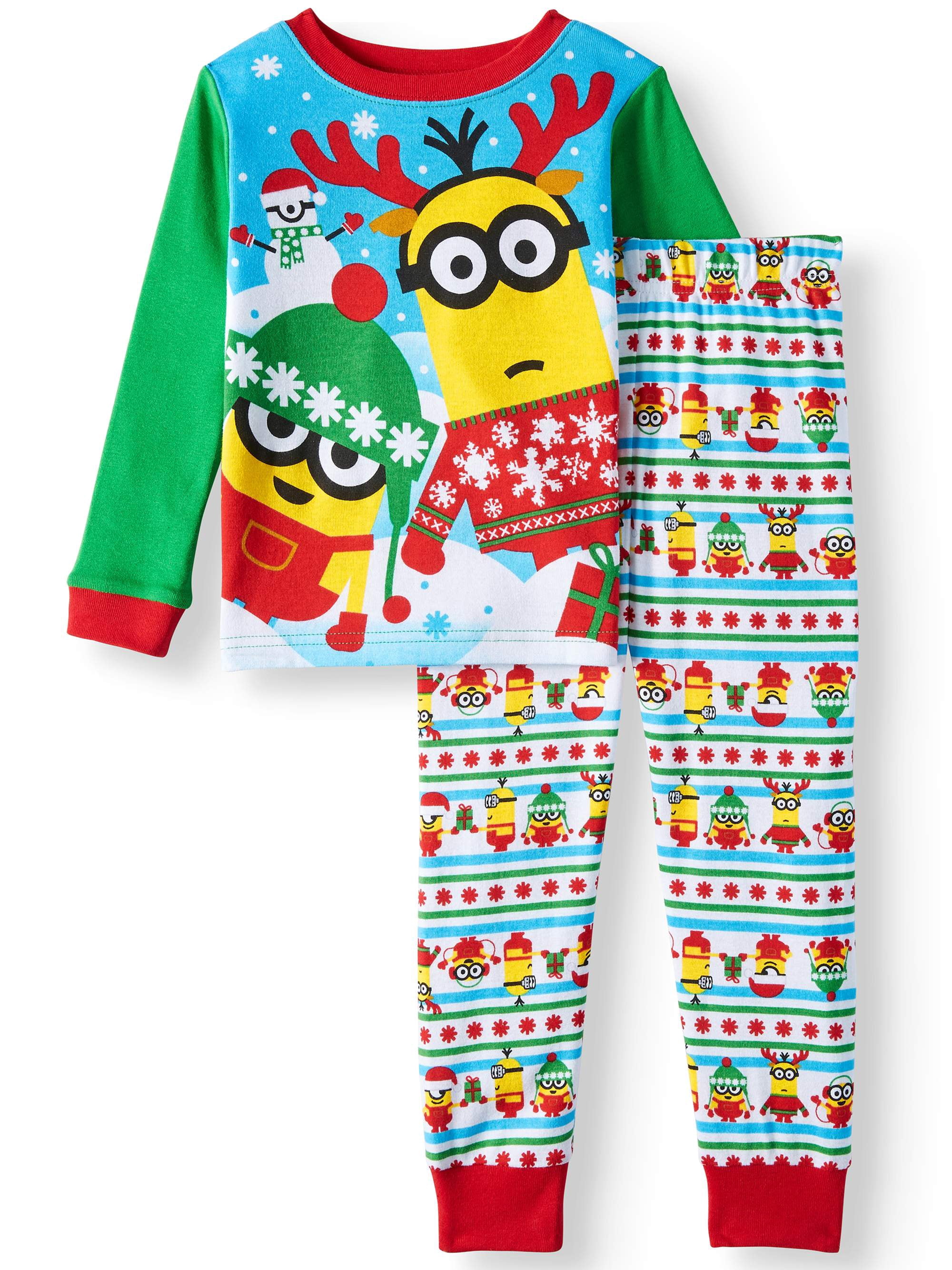 Spider-Man - Christmas Long Sleeve Tight Fit Pajamas, 2pc Set (Toddler Boys) - Walmart.com 