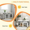 thumbnail image 4 of 39" Dog Crate Furniture, Dog Crate End Side Table for Large Dogs, White, 4 of 6