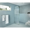 thumbnail image 5 of Glass Warehouse Maven 28 in. x 86.75 in. Fully Frameless Glass Shower Panel - Arched Fluted Single Fixed Panel Polished Brass Brass Finish, 5 of 5
