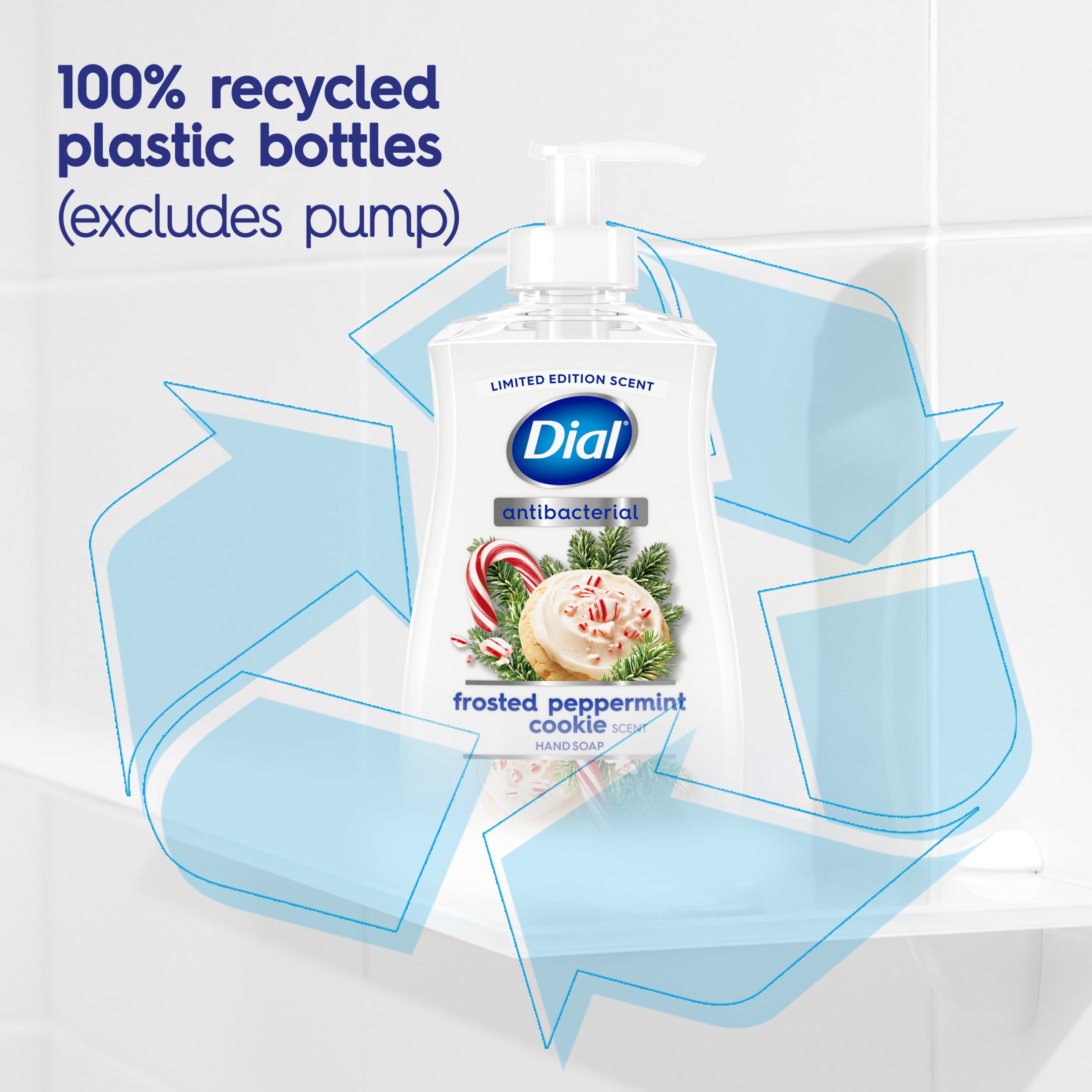Dial Antibacterial Limited Edition Scent, Frosted Peppermint Cookie Liquid Hand Soap