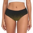thumbnail image 1 of Fotbe Gold Glitter Gradient Calzones Estampados para Mujer – Ropa Interior de Algodón, Cómoda, Suave y Elástica-XX-Large, 1 of 6