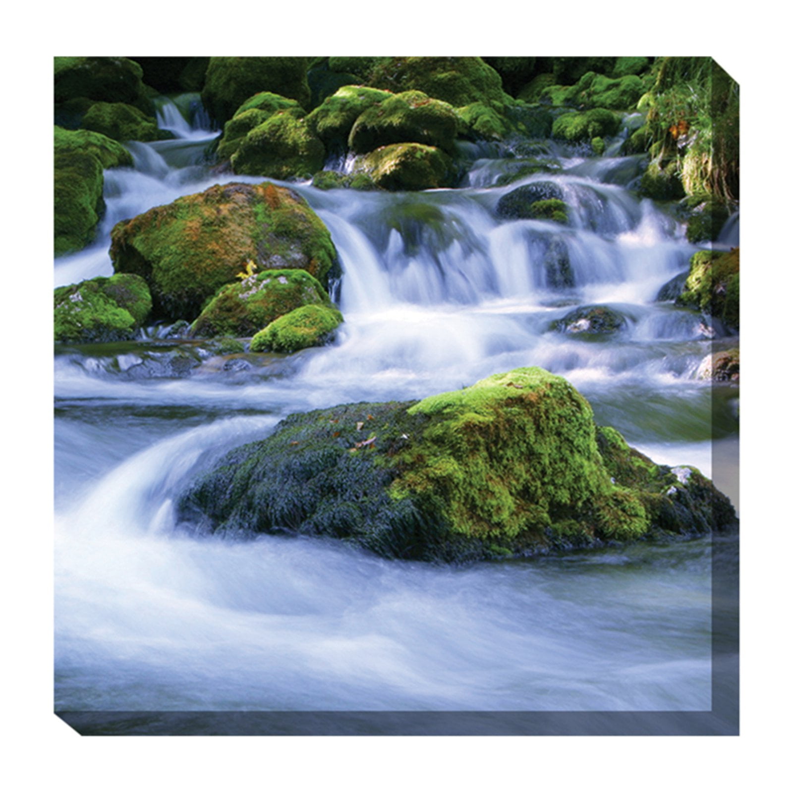 Outdoor Waterproof and Weatherproof Wall Canvas Art, MOSSY ROCKS2