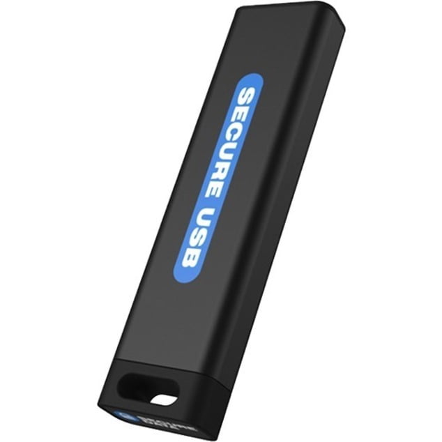 SecureDrive SecureUSB KP Hardware-Encrypted USB Flash Drive with Keypad - 32 GB - USB 3.2 (Gen 1) Type A - 152 MB/s Read Speed - 118 MB/s Write Speed - 256-bit AES - 3 Year Warranty