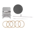 thumbnail image 2 of Mini Machine à Tricoter, Compacte Légère Coordination Main-il Portable Opération Simple Mini Machine à Tisser pour Voyage pour Maison Gris, 2 of 8