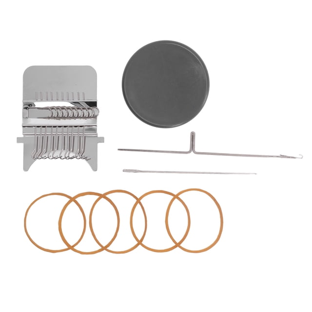 Mini Knitting Machine, Compact Wide Applications Loom Machine Portable For Travel For Home Grey