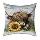 thumbnail image 2 of Herunwer Highland Cow Throw Pillow Covers Decorative Throw Pillows Cow Decor for Bedroom Decor Highland Cow Bedding Soft Flannel Fluffy Couch Pillow Covers, 2 of 6