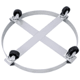 thumbnail image 4 of Tcbosik 4 Pack Drum Dollies with Swivel Caster Wheels for 55 Gallon Drums, Heavy Duty Barrel Dolly Cart with Steel Frame for Warehouse Drum Handling, Silver, 4 of 7