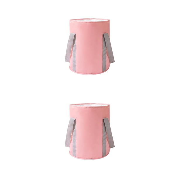Bewildely Cubo de baño para remojo de pies Relajante Pedicura Pies Cubo de SPA para el cuidado definitivo de los pies Rosa Rosa 2Conjunto