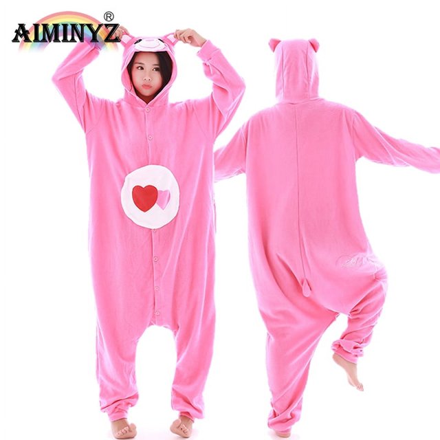 AIMINYZ ODM/OEM alta calidad dibujos animados para adultos de manga larga Cosplay Onesie ropa de dormir pijamas personalizar Polar invierno cálido