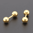 thumbnail image 4 of Bola de mancuerna con hilo giratorio, cartílago, gusano de oreja, clavo, acero de titanio, frijol dorado, pendiente de oreja masculino, pendiente de hueso de oreja femenina, 4 of 6