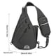 thumbnail image 4 of Wosthever Cómodo bolso bandolera Estilo sencillo para mayor comodidad Bolso bandolera Bolso bandolera Versátil Ropa Deportiva, Zapatos gris claro, 4 of 6