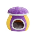 thumbnail image 2 of Cama cueva para gatos con diseño de y cojín, acogedora, con base antideslizante, de felpa cálida, lavable y cerrada para mascotas pequeñas, 35 x, 2 of 8