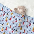 thumbnail image 2 of Naloa Sailboats And Seagulls Dog Blanket, 3 Sizes Cat Blanket for Indoor Cats Large Medium Small Dog Gifts-Large, 2 of 8