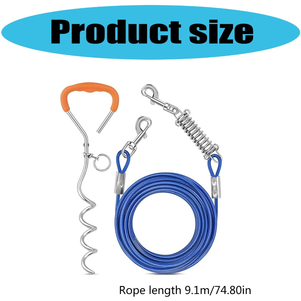 JZROCKER Pet Leashes Chain Leads Pet Dogs Chain Tractions Rope Leads Control Leashes for Media Large Dogs