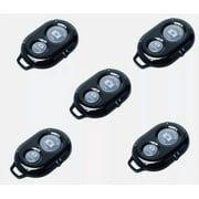5 Pack Wireless Remote Control Camera Shutter Button for Smartphones: iPhone and Android Cellphones