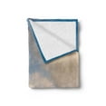 thumbnail image 2 of Country Soft Flannel Fleece Blanket, Rural Scenery with Wooden Path and House Under Cloudy Sky Mountain Serenity Nature, Cozy Plush for Indoor and Outdoor Use, 70" x 90", Green Blue, by Ambesonne, 2 of 5