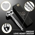 thumbnail image 5 of Gourmet Easy - Stainless Steel Meat Tenderizer Tool, Premium Meat Mallet with Non-Slip Grip, Dual-Sided with Heart Shape Design for Tenderizing Steak, Poultry & Chicken Cutlet, Dishwasher Safe, 5 of 7