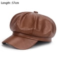 thumbnail image 2 of Gorra de pintor de cabina de cuero PU Gatsby Ivy Beret Adepaton CPB-YY135-5, 2 of 5