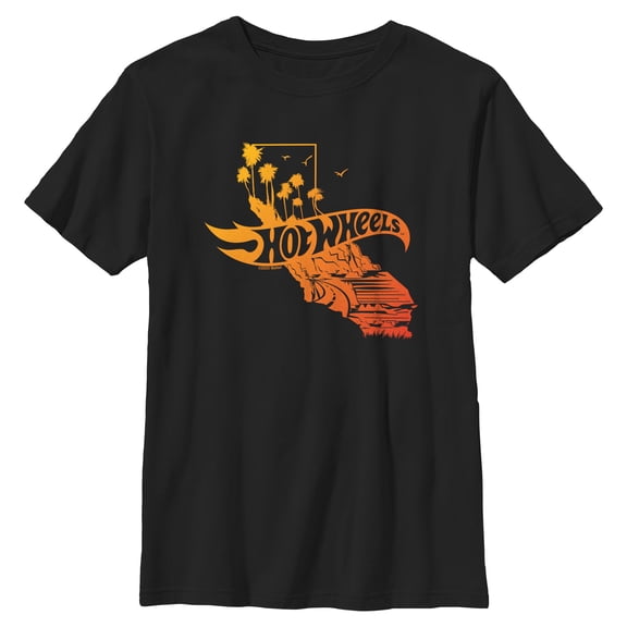 Boys Hot Wheels California Palm Trees T Shirt