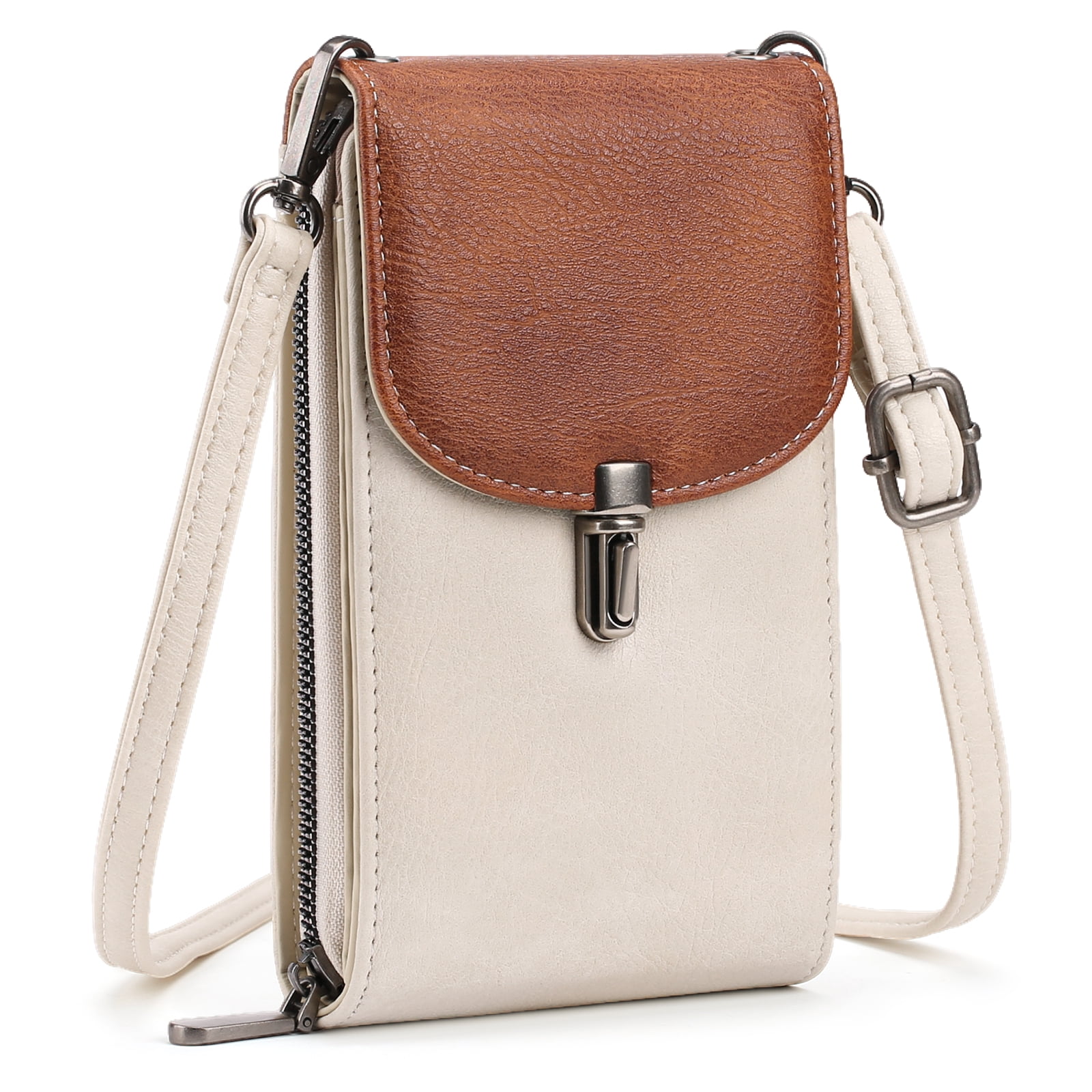 FALAN MULE Crossbody Bags for Women Trendy,Small Leather Cell Phone Crossbody Wallet Purses with Credit Card Slots