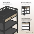 thumbnail image 5 of Dream On Me Doula Changing Table in Matte Black, JPMA certified, with two spacious storage shelves, 5 of 9