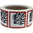 thumbnail image 1 of GHS Pictogram Labels Exploding Bomb Warning Labels | 2" inch Square - 500 Pack | InStockLabels.com, 1 of 3