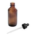 thumbnail image 2 of 2oz Amber Glass Bottles with Glass Eye Dropper Dispenser (6 Pack) by Super Z Outlet, 2 of 4