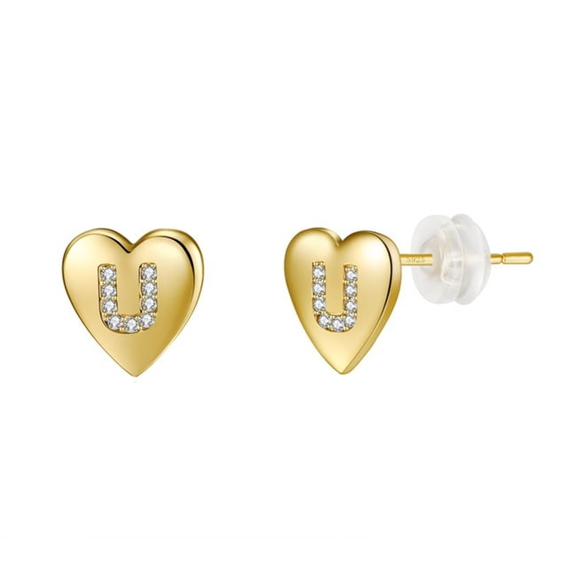 Fiudx Pendientes de Aleación 25 Letras, Tendencias de Moda, Accesorios de Damas