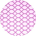 thumbnail image 1 of Ahgly Company Indoor Round Trellis Pink Contemporary Area Rugs, 7' Round, 1 of 4