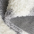 thumbnail image 6 of SAFAVIEH Portofino Dreda Geometric Shag Area Rug, Ivory/Grey, 4' x 6', 6 of 11