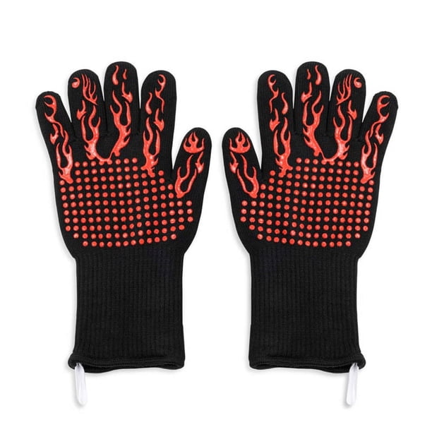 Guantes para Barbacoa YONGSHENG Aislamiento Térmico Altas Temperaturas Antideslizantes Rojo