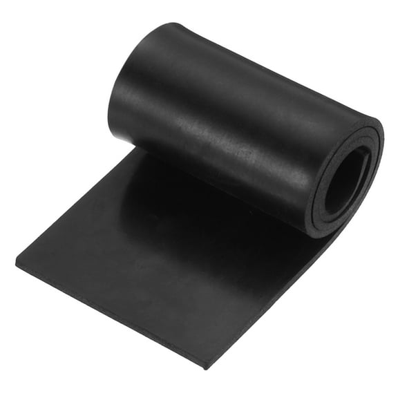 Uxcell Solid Rubber Sheet 3/32" Thick x 2" Wide x 10" Long, Anti-Slip Neoprene Rubber Roofing Material for Gaskets DIY Material, Pads