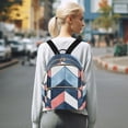 thumbnail image 7 of FORMRS Mini Backpack Purse for Women Travel Daypack Casual Shoulder Bag, Blue Geometric, 7 of 7