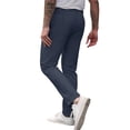 thumbnail image 4 of LODIENY Men Golf Dress Pants Stretch Slim Fit Casual Trouser Button Waist Slacks for Men Straight Leg Lightweight Trousers with Pockets Blue XL, 4 of 9