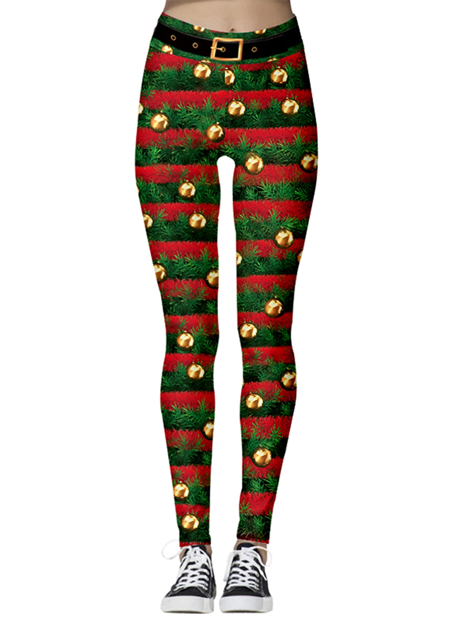 Lallc - Women's Christmas High Waist Pants Skinny Running Leggings Xmas ...
