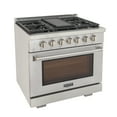 thumbnail image 2 of Professional 36-in Natural Gas Range in Stainless Steel with True Simmer Burners, 2 of 19