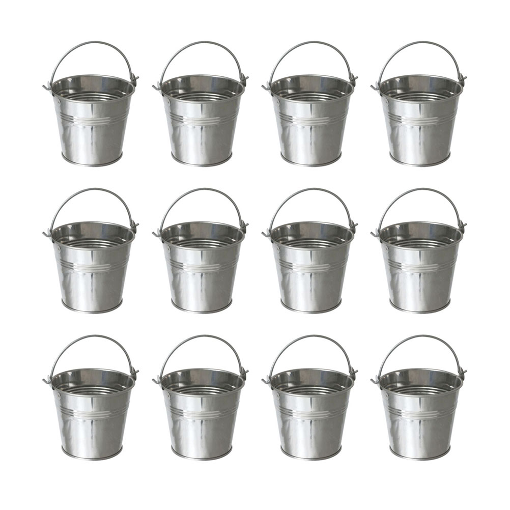 Bucket Buckets Mini Metal Pail Tin Pails Small French Tinplate Serving