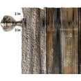 thumbnail image 5 of Rustic Farmhouse Valance Curtain, Retro Barn Wood Antique Brown Grey Farm Wooden Planks Curtains Treatments for Bedroom Living Room Kitchen, 5 of 5