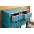 thumbnail image 3 of Bowery Hill Vintage Console Table in Antique Teal, 3 of 4