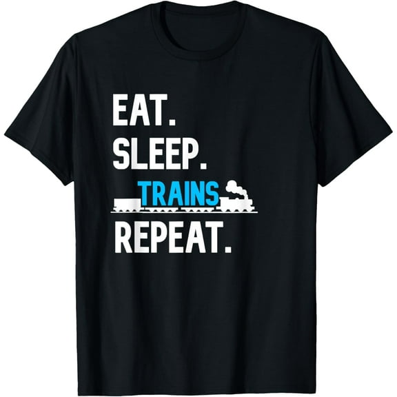Exquisite and comfortable-Train Shirt For Boys Eat Sleep Trains Repeat Railroad Worker T-Shirt