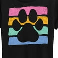 thumbnail image 3 of Instant Message - Negative Space Paw Print - Women's Short Sleeve Graphic T-Shirt, 3 of 6